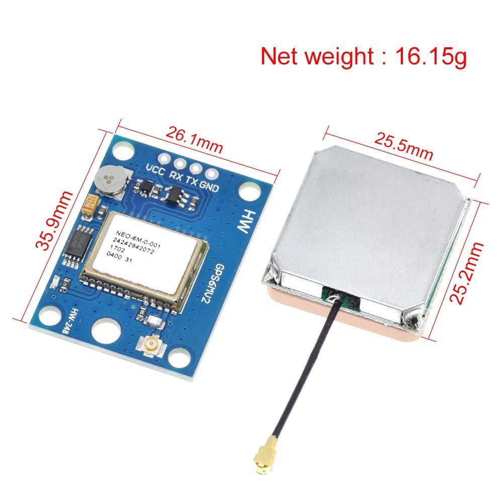 Populer Modul GPS TTL Board Flight Control Untuk Arduino NEO-6M NEO-7M NEO-8M