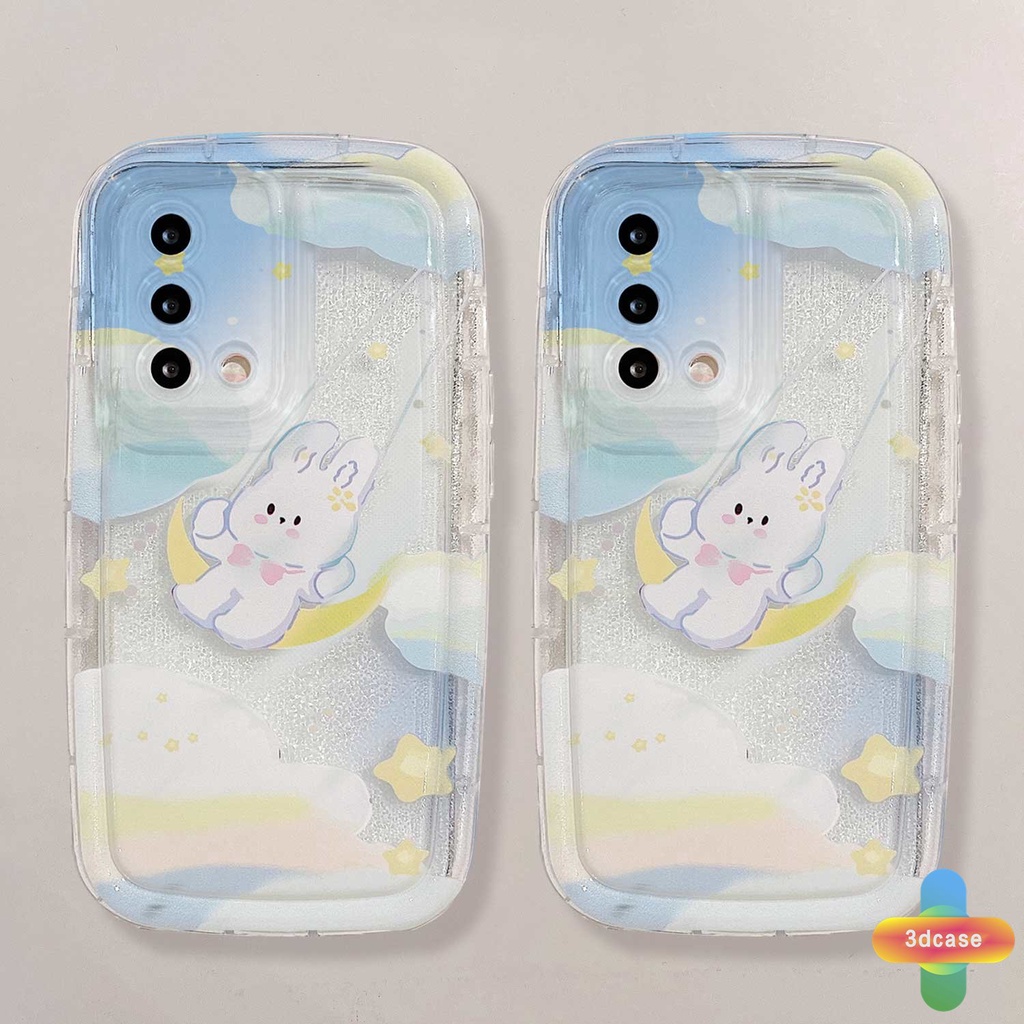 Case HP OPPO A17 A17K A16 A95 A57 A16S A77 A57S A57E A55 A7 A15 A54 A5S A3S A76 A96 A5 A9 A31 A53 A33 2020 A77S A12 A12S A1K A16E A16K A54S Reno 7 7Z 8Z 5 4 6 8 5F 5K 4F 4 5 06 Lite A74 A15S A52 A11K A92 A35 Ins Starry Cloud Rabbit Transparent Case