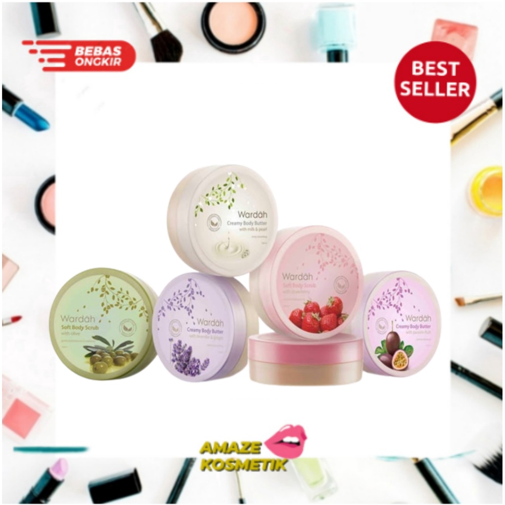 WARDAH Soft Body Scrub with - 150ml - Amaze_Kosmetik