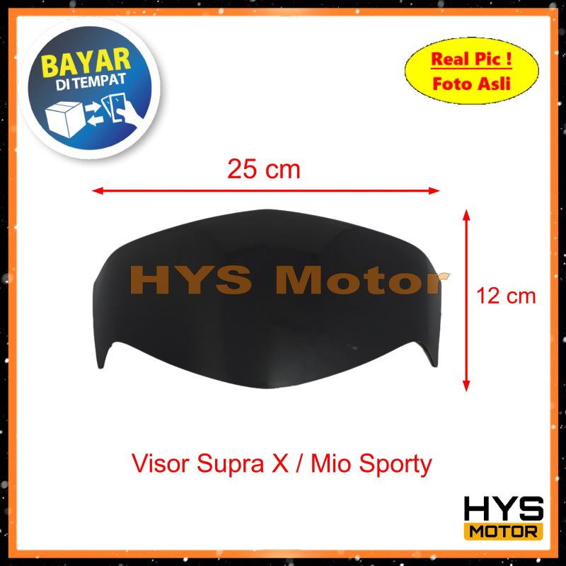 Visor Windshield Supra X 125 / Mio Sporty - Variasi Aksesoris Tameng Motor Depan