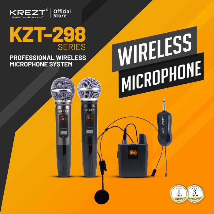 WIRELESS MICROPHONE KREZT KZT 298 - KZT-298C