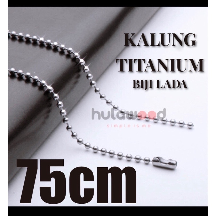 Rantai Kalung MCI Stainless BIJI LADA BIJI BAMBU Titanium Anti Karat Rantai pendant [GROSIR &amp; ECER]