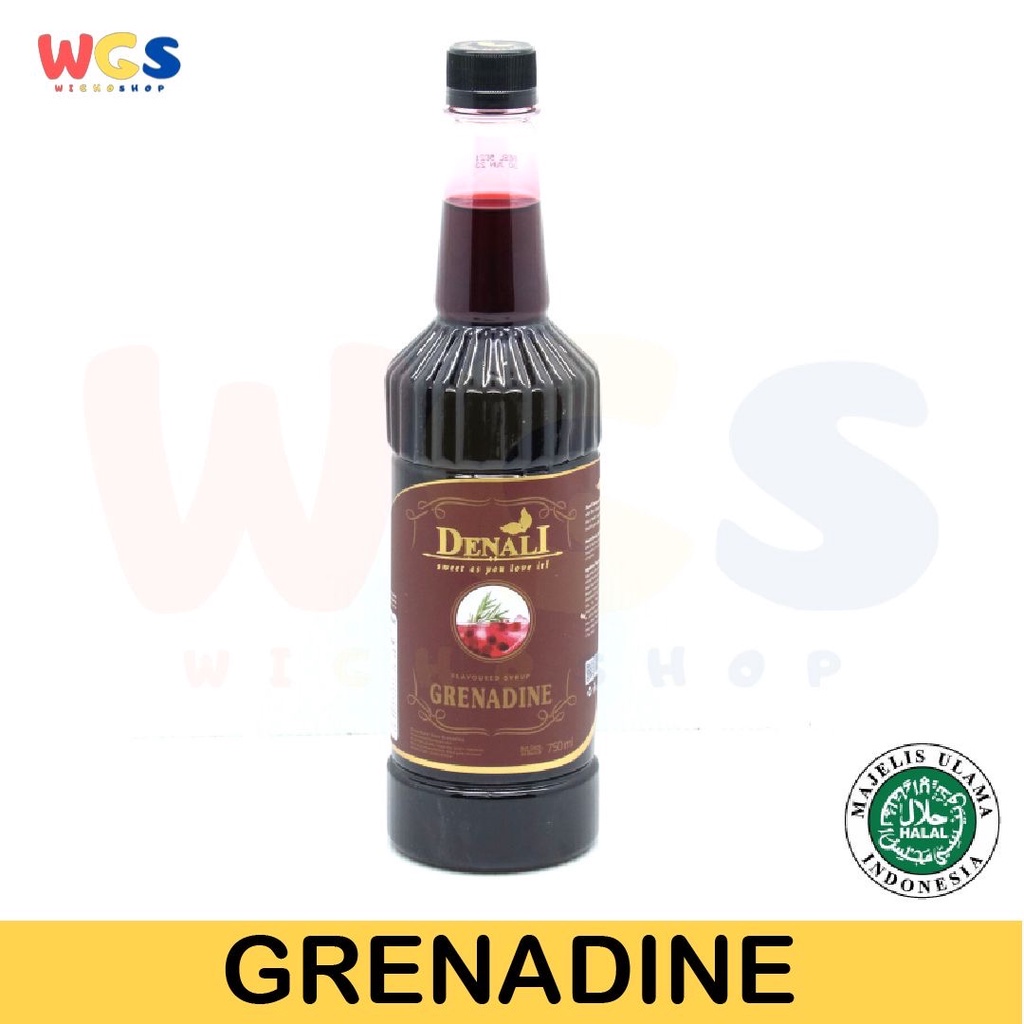 Syrup Denali Grenadine Premium Quality Flavoured For Beverages 750ml