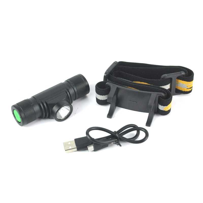 BORUIT Headlamp Senter Kepala Flashlight Headlight LED XML L2 USB Reachargeable