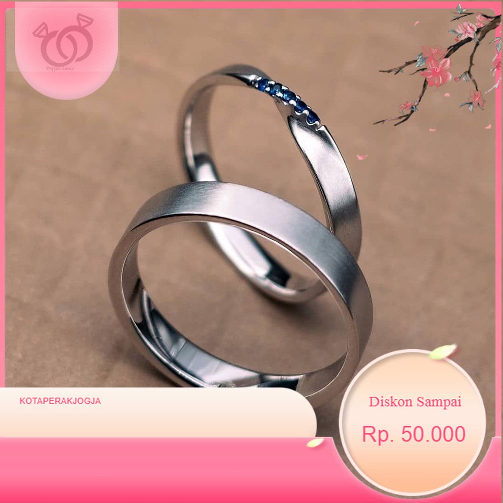 CINCIN tunangan Perak CINCIN LOGAM MULIA PERAK cincin nikah couple perak By- Kotaperakjogja