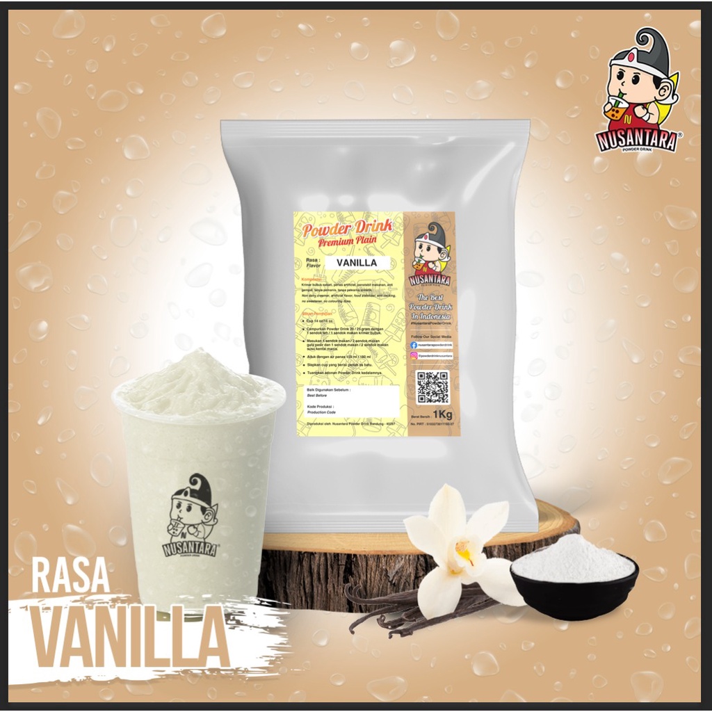 

BEST SELLER Bubuk Minuman VANILLA Powder 250 gram - POWDER DRINK