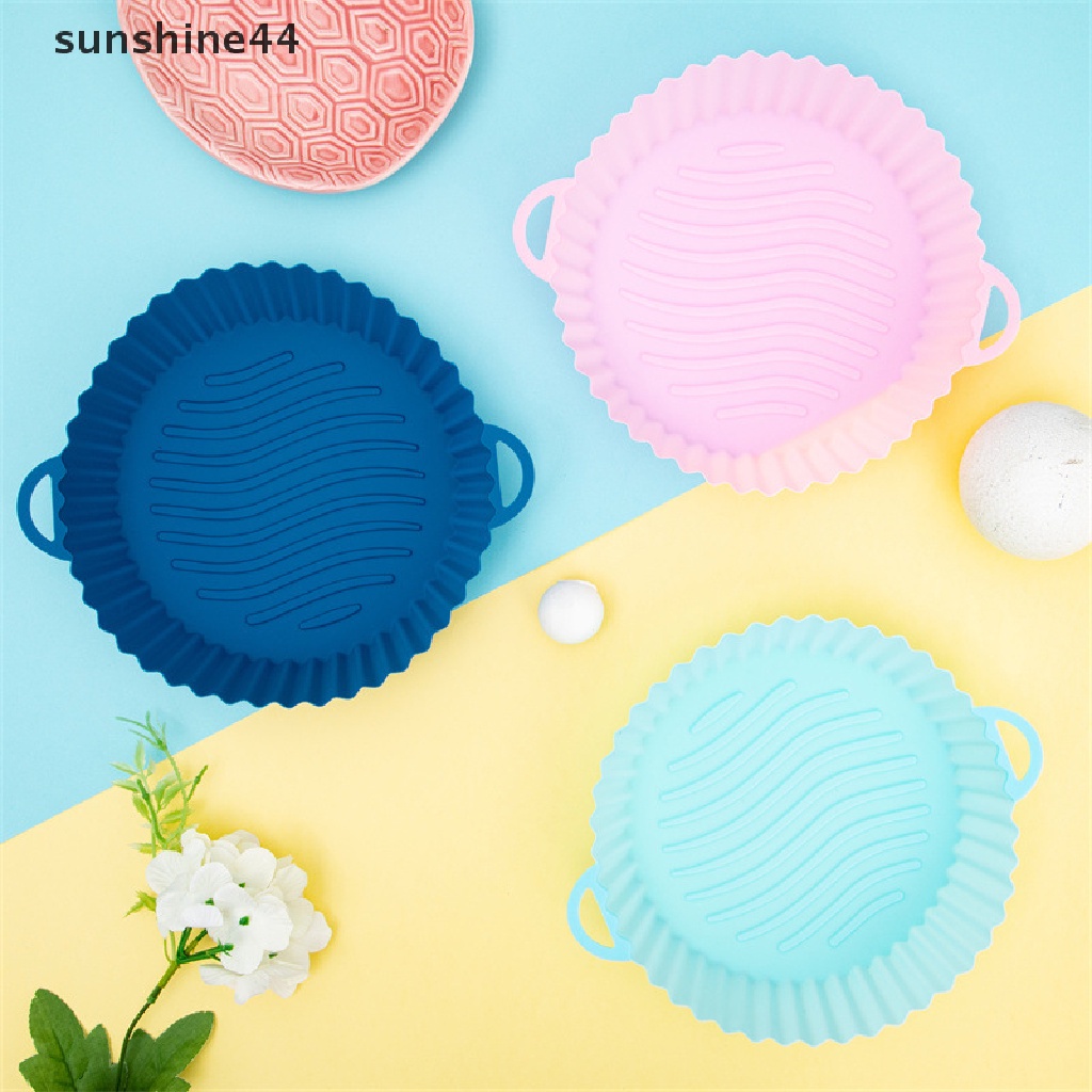Sunshine Silicone Air Fryer Pot Basket Liners Anti Lengket Aman Oven Baking Tray Aksesoris ID