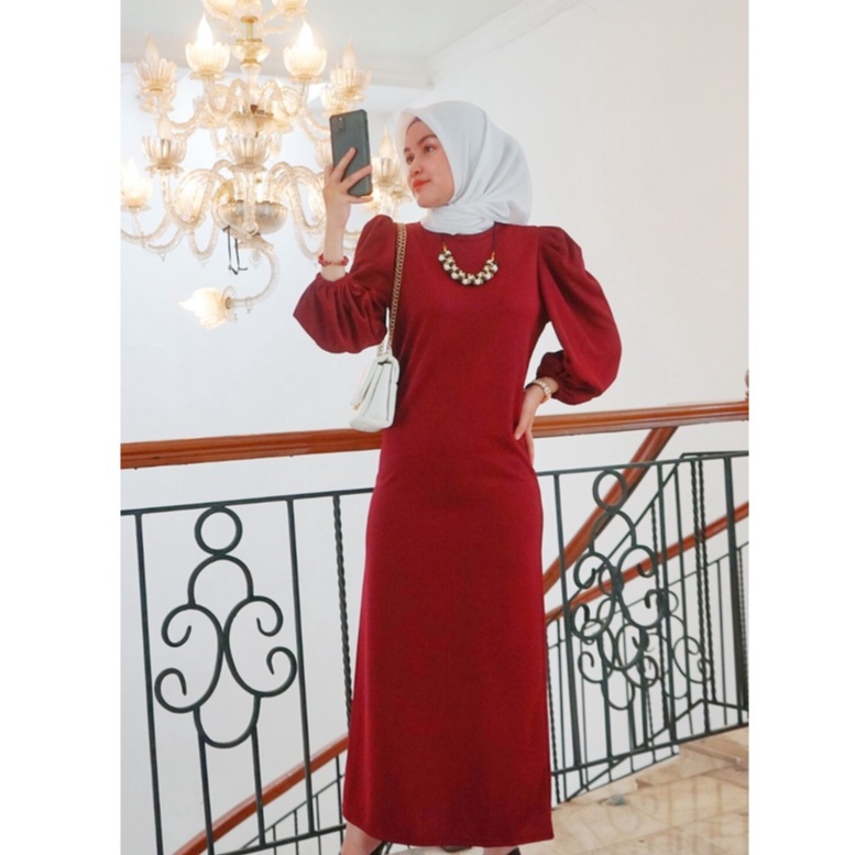 ilook | Bolly Maxi Dress | Dress Korean Style Scuba