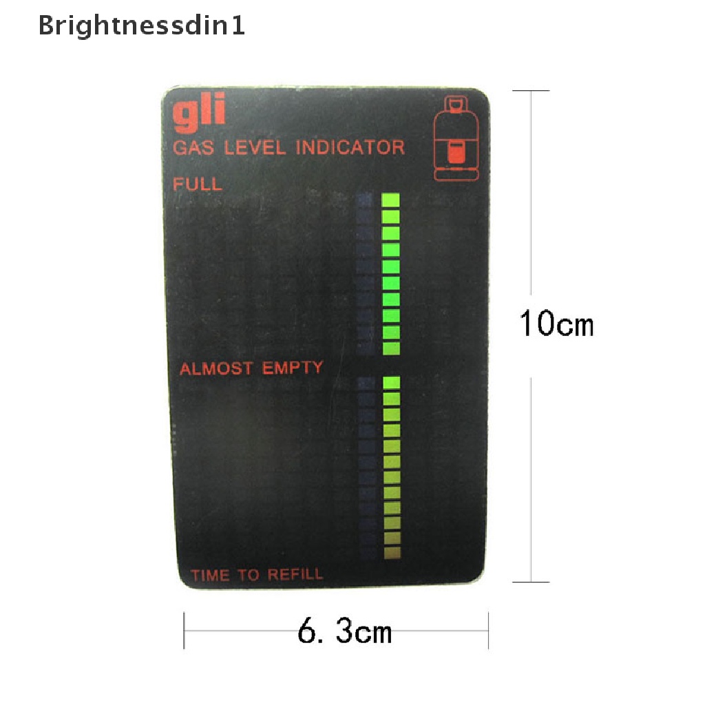 [Brightnessdin1] Termometer Gas Propan Butane LPG Fuel Indikator Level Gas Pengukur Magnet Butik Outdoor