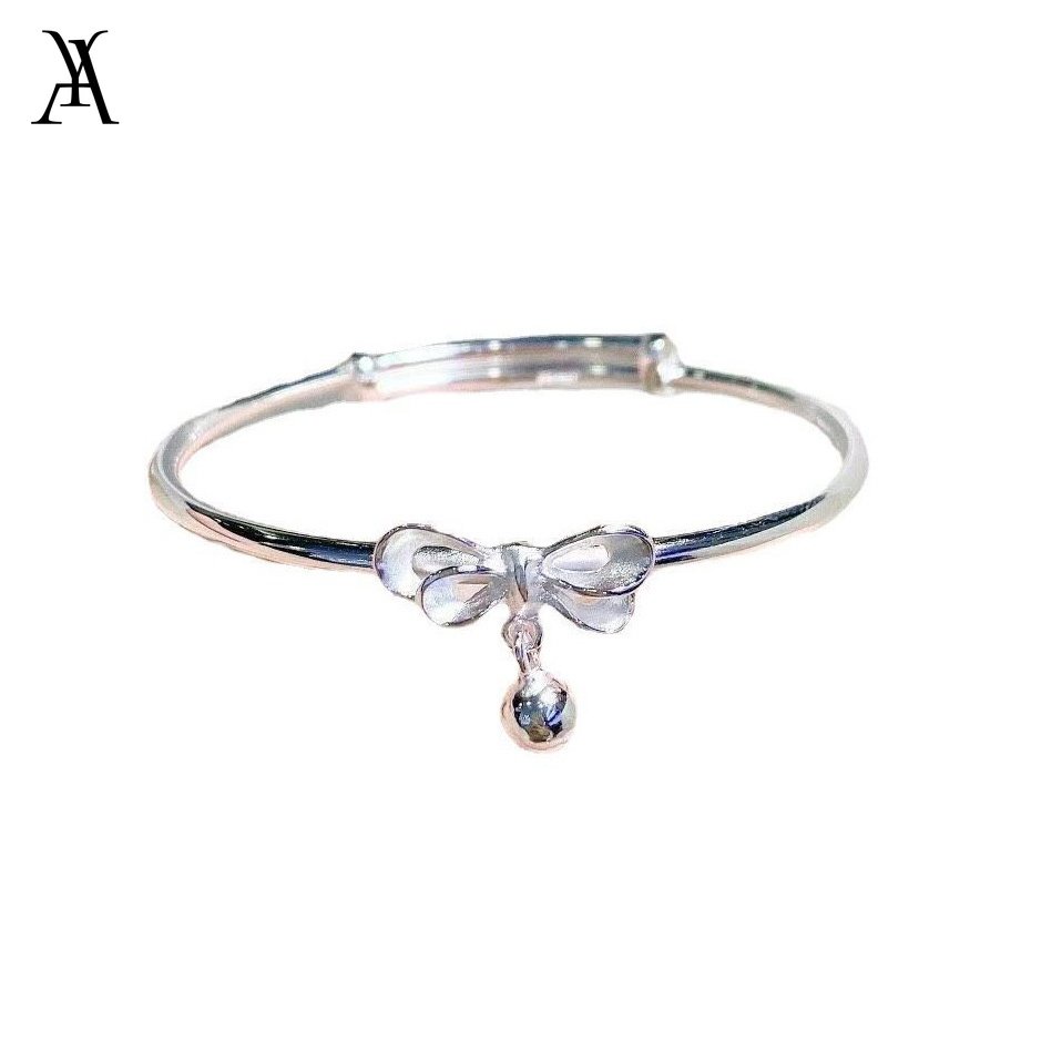 AY(CN) Gelang Bangle Silver Dengan Lonceng Untuk Wanita