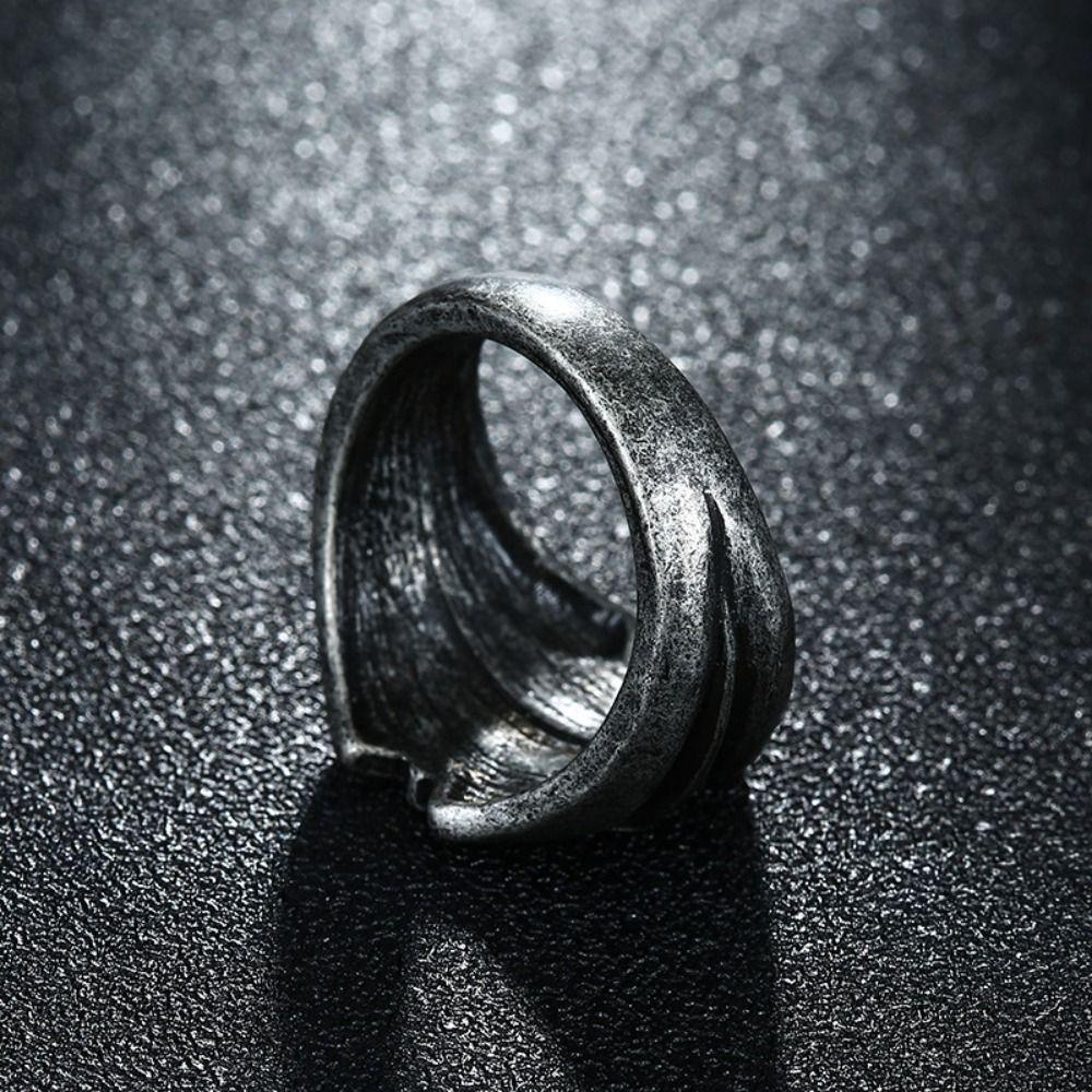 Needway  Man Cincin Kepribadian Retro Punk Scandinavian Cincin Unisex Tampan Perhiasan Fashion