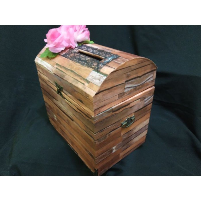 

⭐BISA COD⭐ Kotak Angpao kotak uang wedding pernikahan card box Rustic Unik fg574