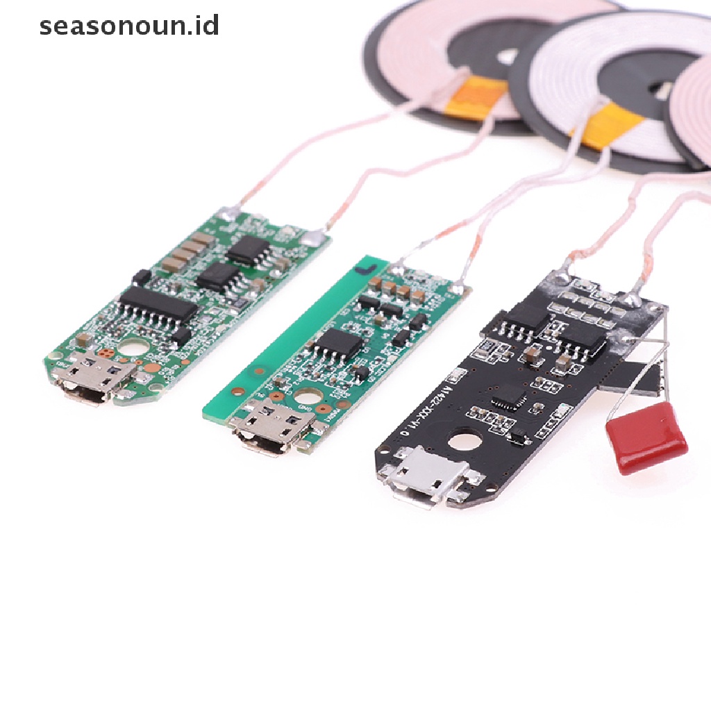 Seasonoun5 /10 /15w Modul Charger Nirkabel Cepat Pemancar PCBA Papan Sirkuit Coil Pad.
