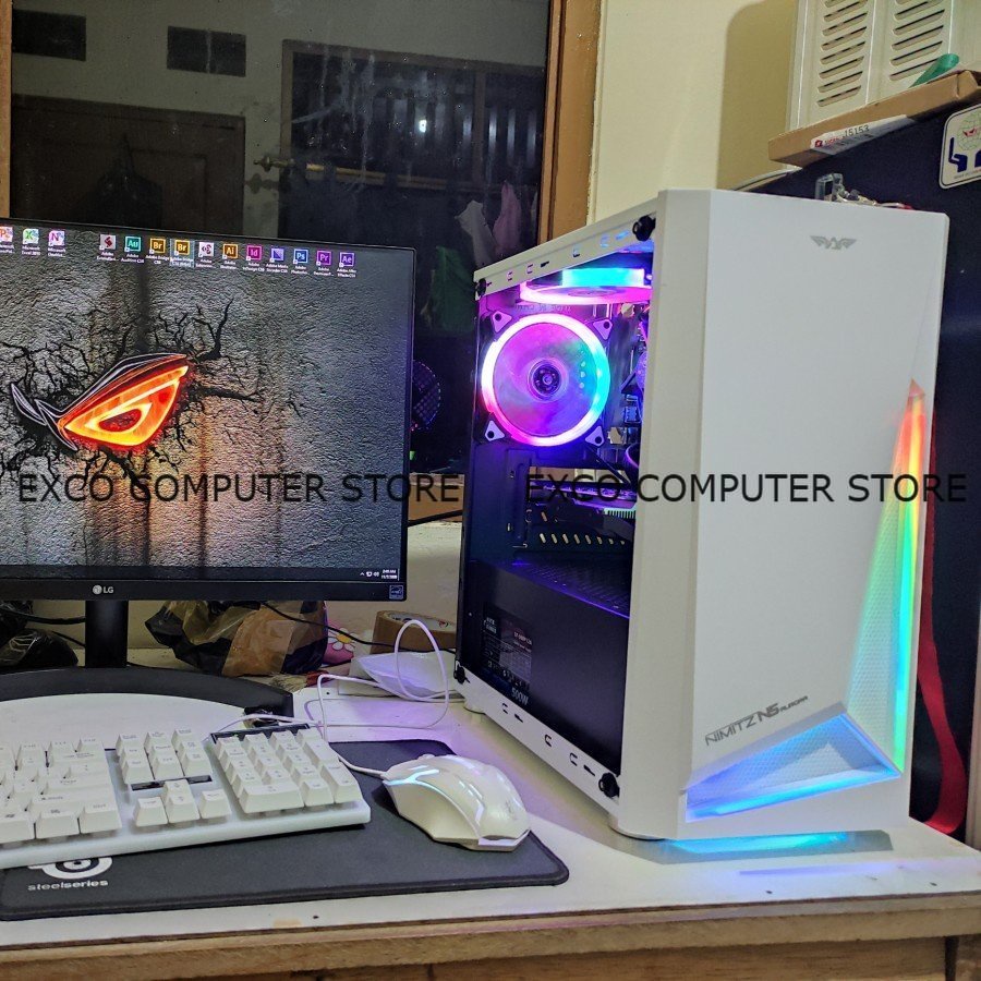 PC CPU GAMING RAKITAN Intel Core i5 3470 RAM 8 GTX750TI 2GB DDR5 RGB LED PUBG GTA V APEX FORNITE Dll