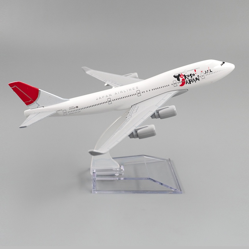 Japan Airlines YOKOSO Boeing 747model Pesawat B747 Diecast Metal Airplane Pesawat Penerbangan Koleksi Mainan