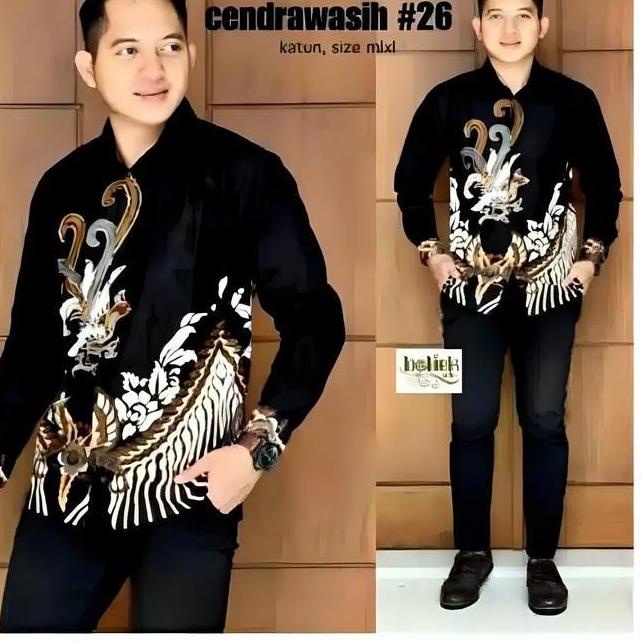 Furiosa Batik Kemeja Batik Pria Modern Lengan Panjang Casual Modis Slim Fit Trendy Masa Kini OL 162 butikdian