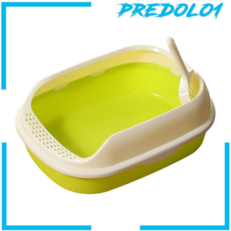 [Predolo1] Cat Litter Box Kitten Toilet Pet Litter Tray Wadah Kotoran Kucing Pispot