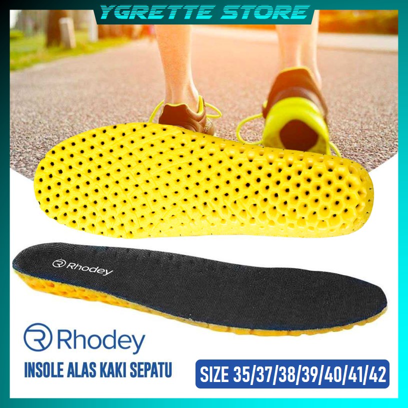 YGRETTE - Rhodey Insole Alas Kaki Sepatu OLAHRAGA Sport Size 35 37 38 39 40 41 42 Olahraga