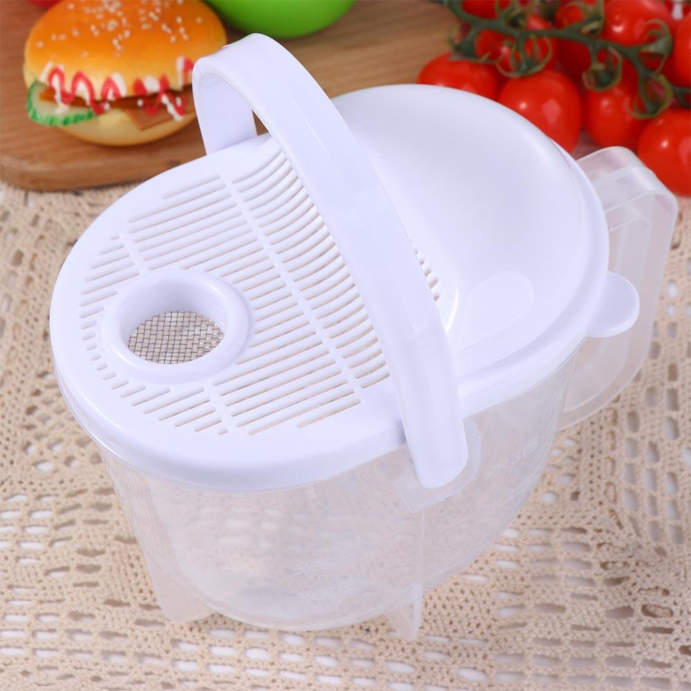 [Elegan] Rice Washer Plastic Quick Cleaning Colander with Bowl Alat Cuci Dapur Masak Saringan Perangkat Beras