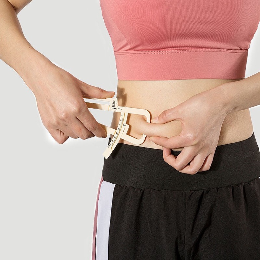 Body Fat Tester Caliper Skinfold Caliper Alat Pengukur Ketebalan Lemak Tubuh