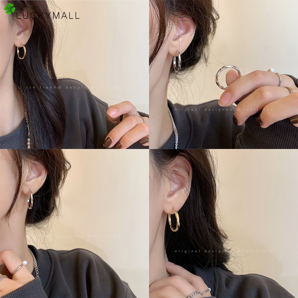 Fashion Anting Emas Perak Untuk Wanita Hypoallergenic Vintage Hoop Earring Perhiasan Aksesoris