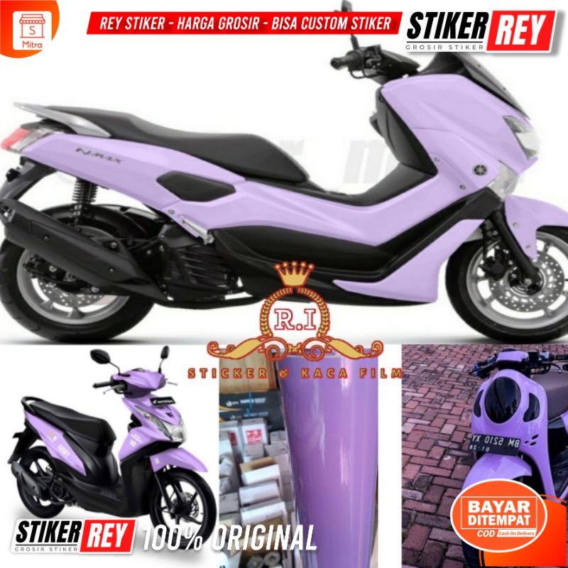 STICKER SKOTLET Warna Ungu Lilac Lwbar Bahan 45 cm x 50 cm Stiker Ungu Taro Scopy /stiker skotlet / 