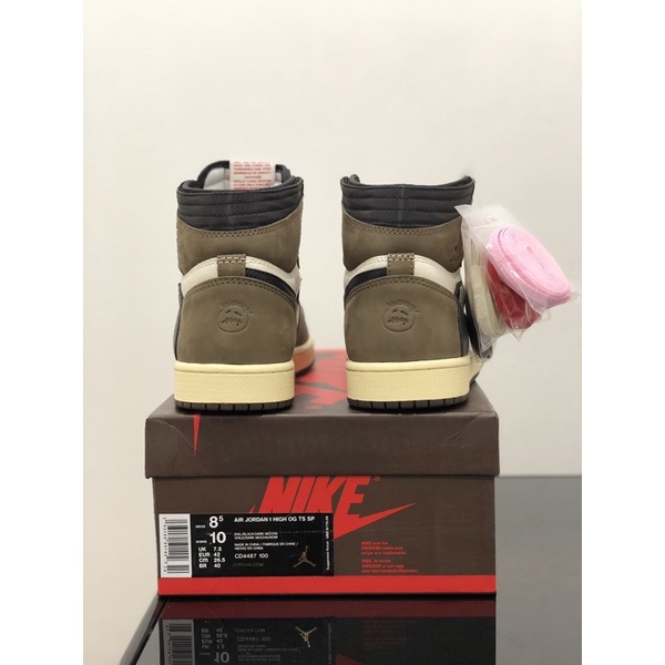 Sepatu Nike Air Jordan 1 Retro High Travis Scott BNIB