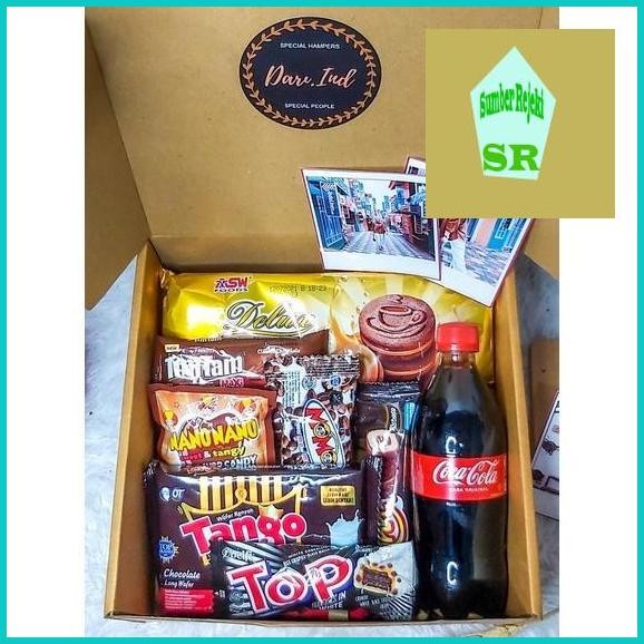 

⭐BISA COD⭐ sumber- snack box / gift box snack / hampers snack / kado ulang tahun - Small, Red