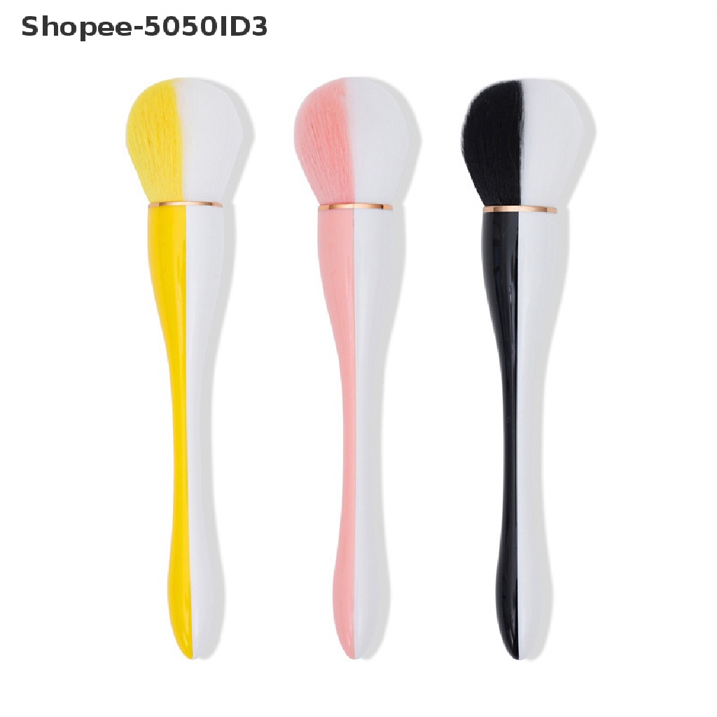 [HOT] 1pc Sikat Pembersih Debu Kuku Kepala Besar Untuk Manicure Blush Powder Makeup Brush [ID]