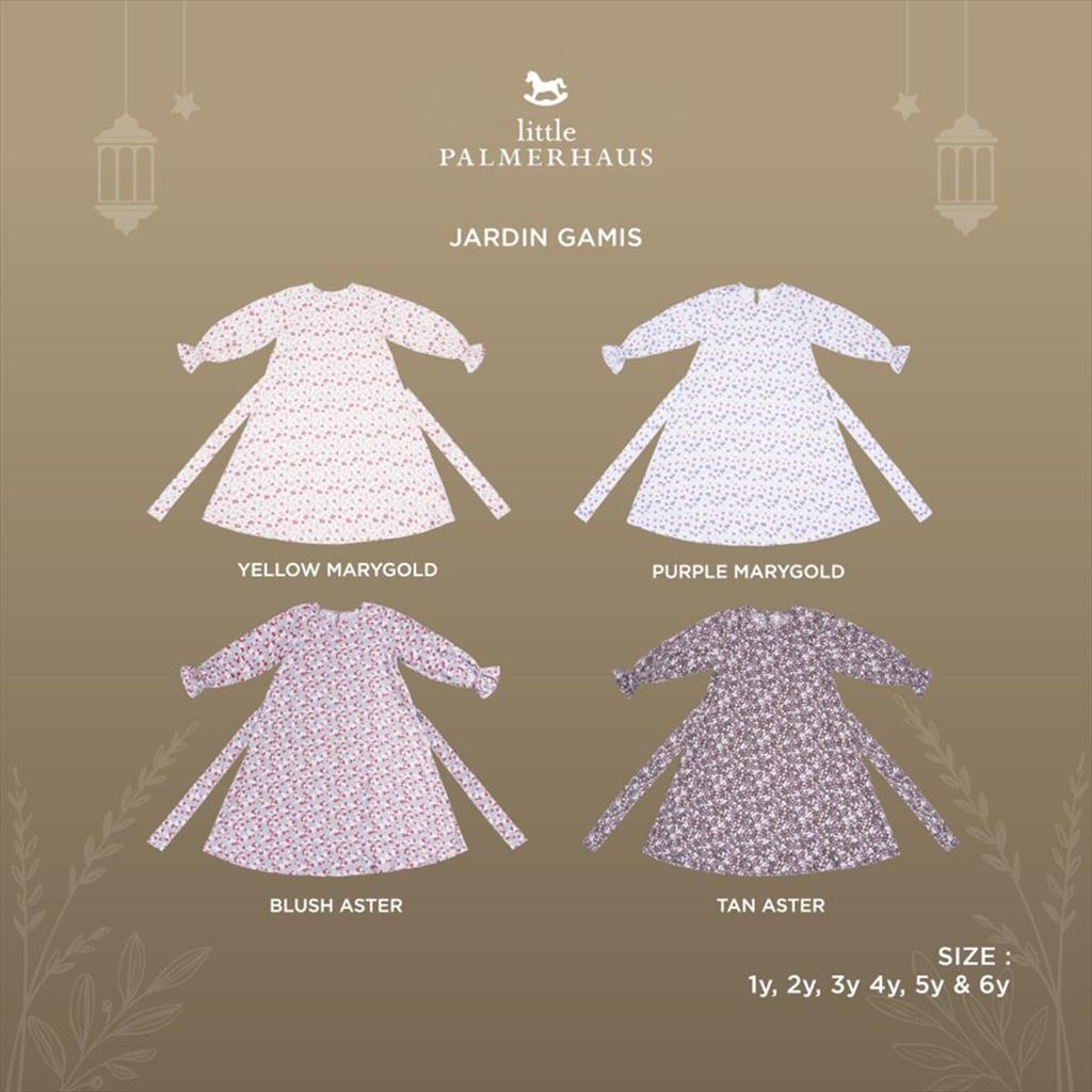 Little Palmerhaus Jardin Gamis Tan Aster Baju Gamis Anak