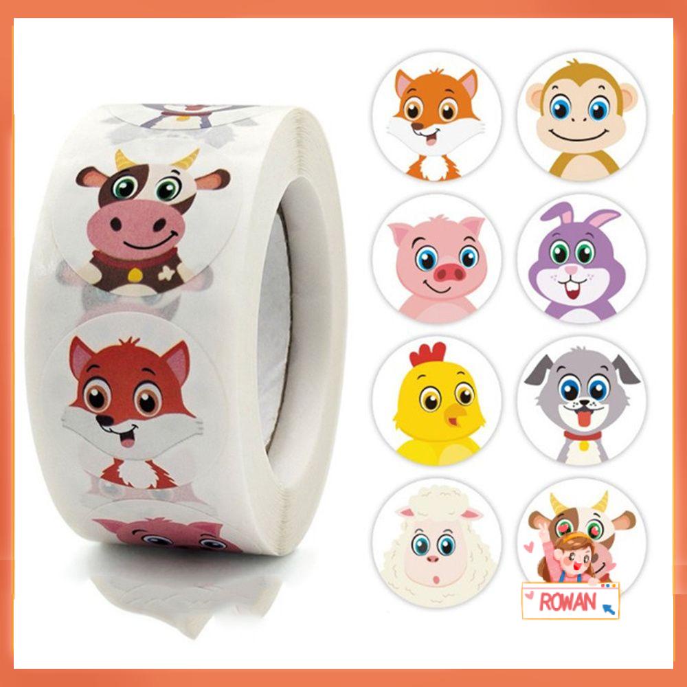 R-bunga Tahun The|Stiker Perlengkapan Dekorasi Lucu Sealing Label Kartun Anak Sticker