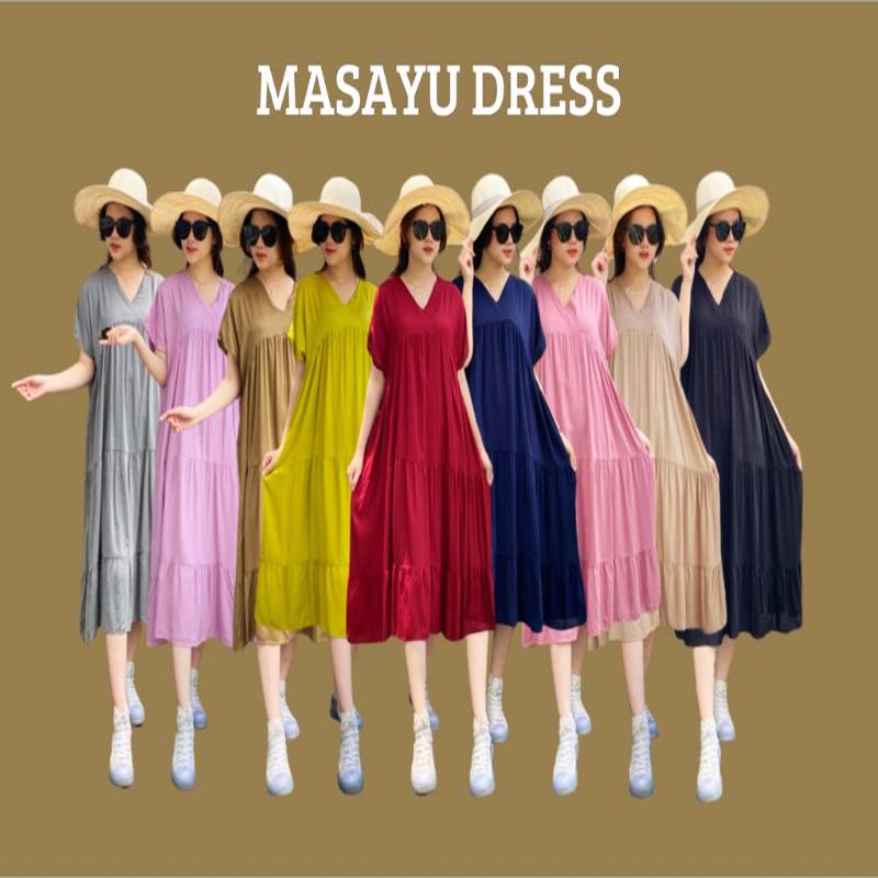 MASAYU HOME DRESS / DASTER POLOS JUMBO / DRESS MIDI WANITA VIRAL / HOMEI DRESS / DASTER RAYON PREMIU