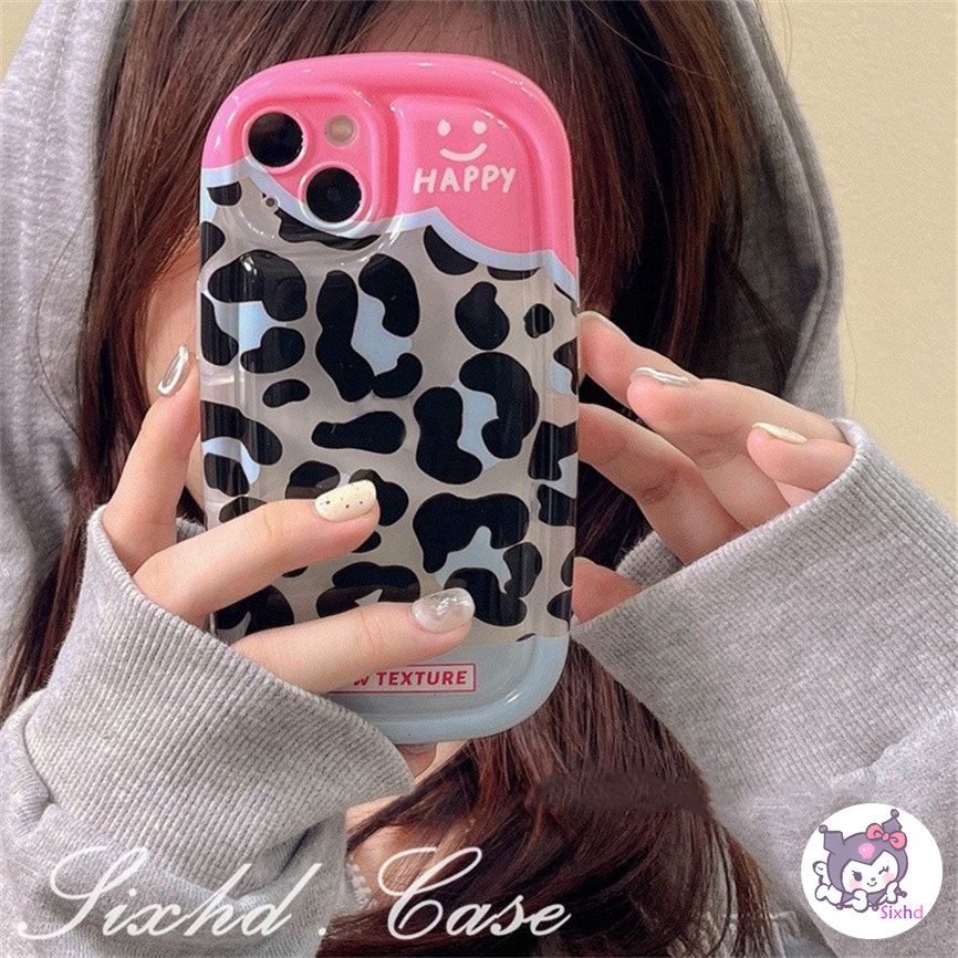 Compatible For iPhone 14 13 12 11 Pro Max SE2020 X Xr Xs Max 8 7 6 6s Plus Simple AirBag Shockproof Clear Case Fashion Black Pink Leopard Print Soft Camera Lens Protection Cover