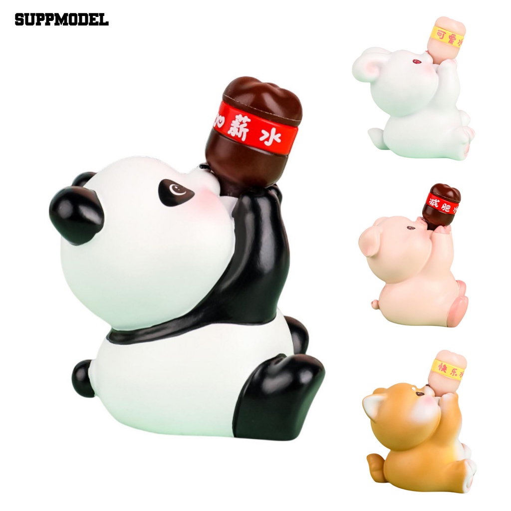 Suppmodel Mudah Dibersihkan Car Decor Mainan Interior Mobil Supply Little Pig Bear Cetakan Pajangan Mobil Anti Pecah