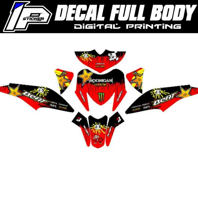 Decal Stiker Motor BEAT Pop Full Body desain 01