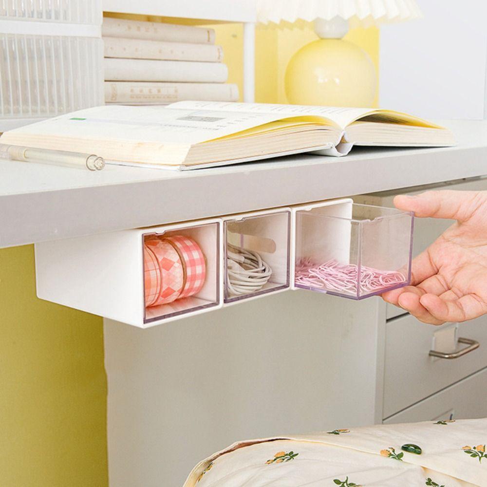 R-FLOWER Kotak Penyimpanan Multi-Fungsi Make Up Storage Desktop Organizer Tempat Penyimpanan Bawah Meja