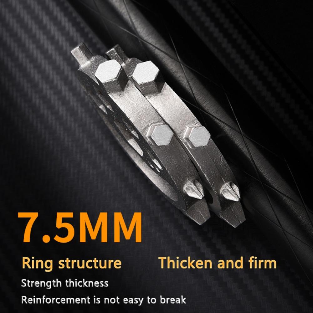 Lanfy Snowflake Spanner EDC Bulan Bintang Torsi Stainless Steel Alat Tangan Pembuka Botol Obeng Hexagonal