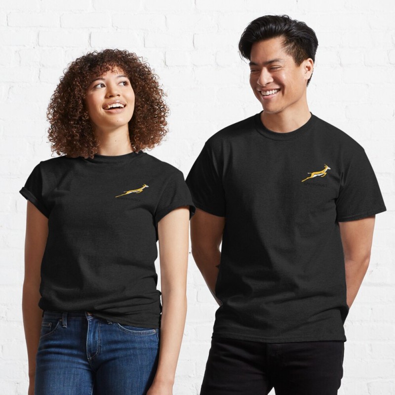 Springbok Rugby supporter gear Classic T-Shirt Tshirts Oversize Pria Wanita Dewasa Korean Style Pria