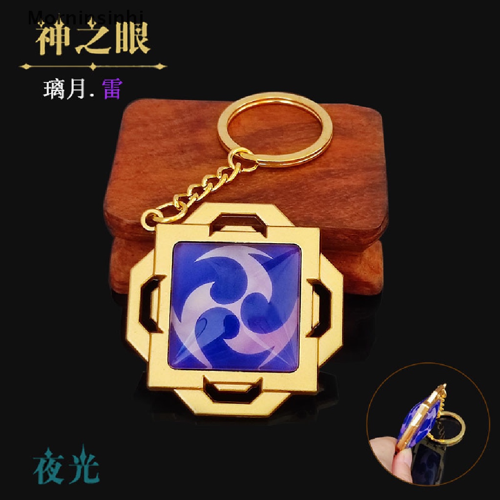 Mornin Gantungan Kunci Anime Genshin Impact Element God's Eye Key Chain Aksesoris Wanita id