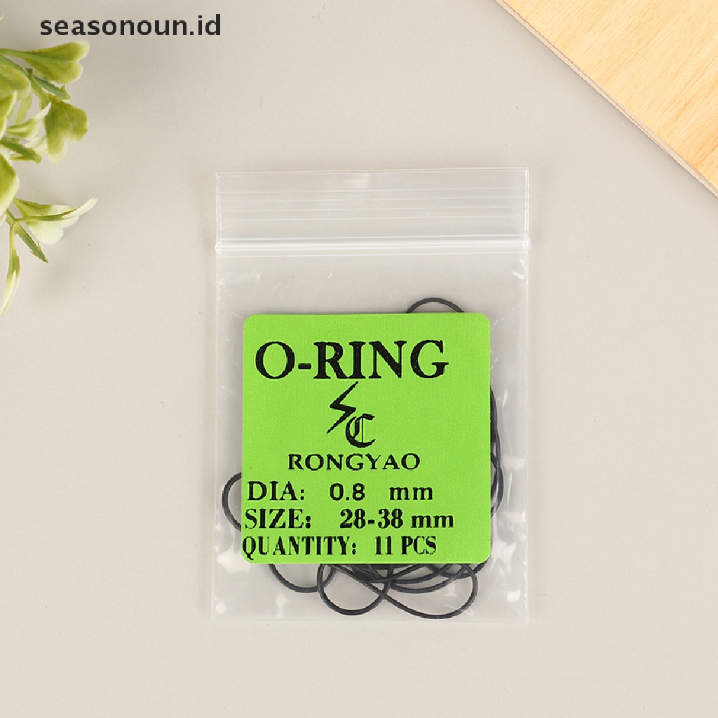 Seasonoun 1Pack 0.5/0.6/0.7/0.8MM Watch O-Ring Gasket Penutup Belakang Jam Tangan Karet Anti Air.
