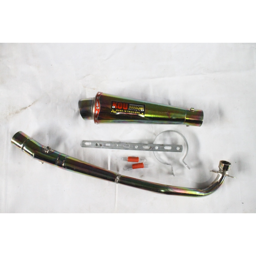 Knalpot racing Kou Mahachai Rainbow supra x 110/125/kharisma/blade/revo/jupiter/vega/smash/shogun/as