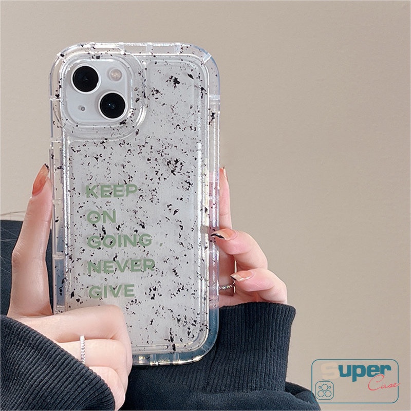 Art Ink Speckle Case Untuk Realme C53 C35 C55 C25 C21Y C30 C20 C30S C25Y C11 2021 C2 9I 7I 6i 5s 5i C20A C17 C25s C12 C15 C33 C3 C11 2020huruf Sederhana Transparan Airbag Soft Cover