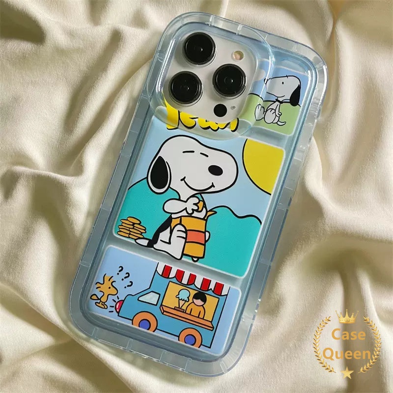 Casing Tahan Guncangan Airbag Tpu Lembut Anti Jatuh Untuk Redmi 9C NFC 9T A1 10 9A 10A Redmi 10 Note9 11 11s 10s Note10s Note10 Note9 Note11 Kartun Lucu Snoppy Charlie BrownCover Case