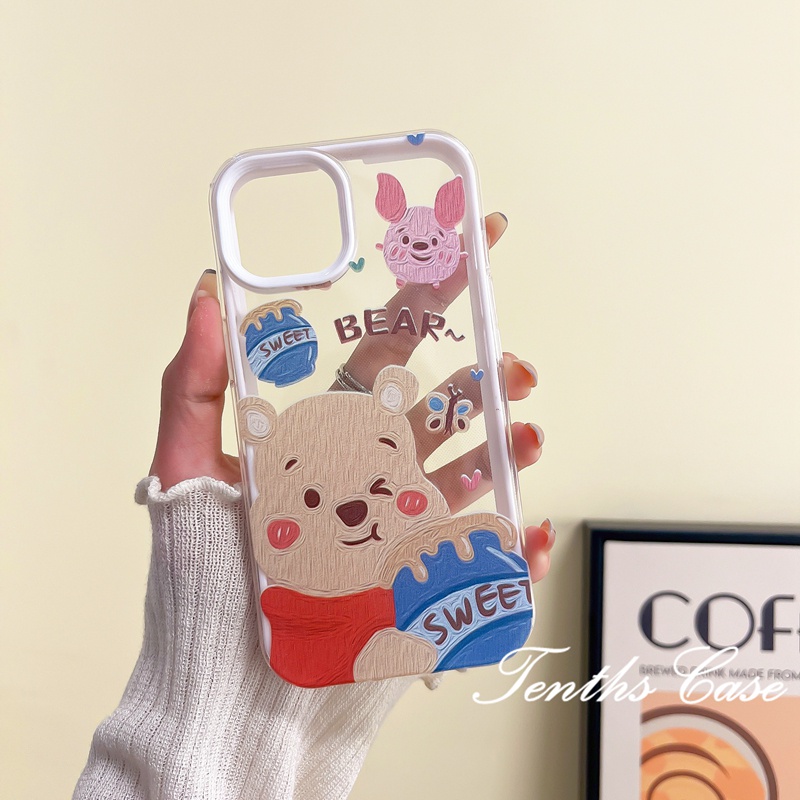 Samsung A14 A04 A04s A13 A23 A33 A53 A73 A03 A03s A22 A52 A32 A12 A50 A50s A30s A51 A11 A31 A70 3in1 Piggy Bear Alien Casing Handphone Soft Cover