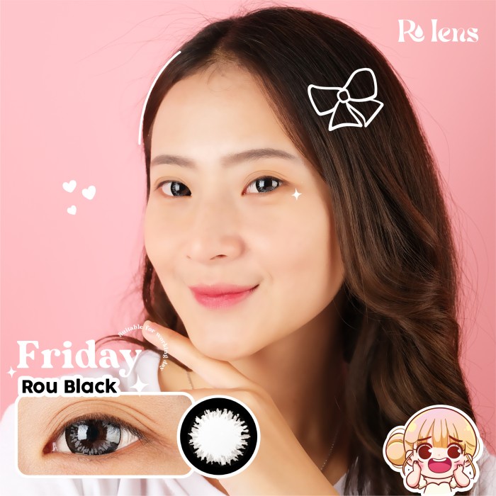 Rou lens Eye Care Softlens Mata Viral - Softlent Universal - Monday Brown