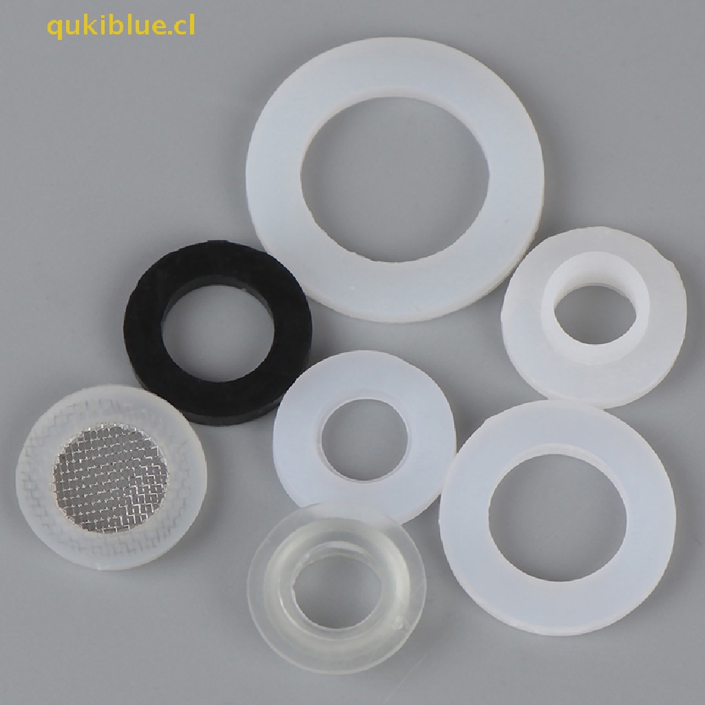 Qukiblue 1per2 &quot;3Per4&quot; 1 &quot;Rubber Ring Silicon PTFE Flat Gasket Sealing Ring Untuk Shower Nozzle cl