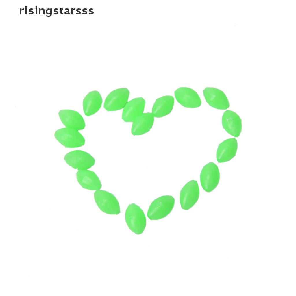 Rsid Span-new 100X Glow Beads Rigs Membuat Manik-Manik Memancing Bercahaya Lembut Berbentuk Oval 5mm /8mm /10mm Jelly