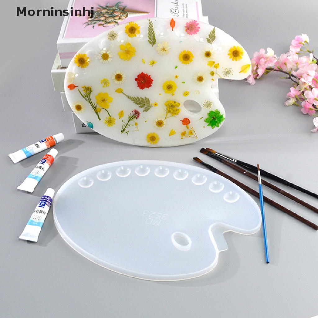 Mornin Handmade Palette Pigment Brush Resin Cetakan Cat Tray Kotak Alat Membuat Perhiasan id