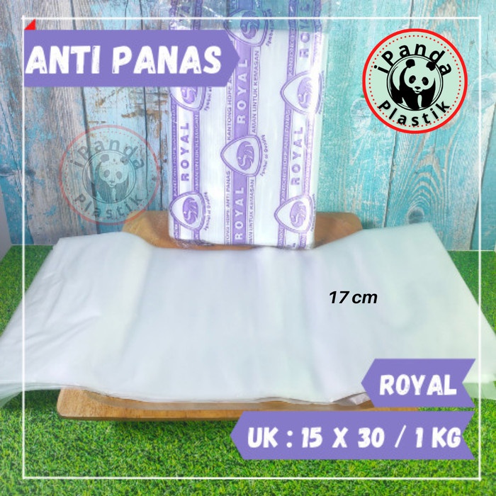 Plastik Anti Panas / Tahan Panas Royal Uk. 15x30 / 1 kg @200gr