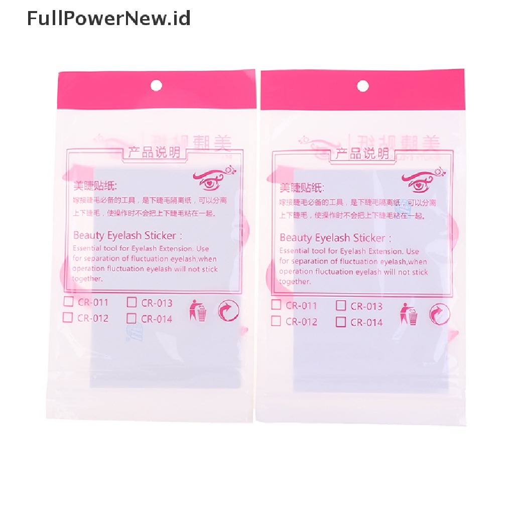 Power 60/100Pcs Eyelash Extension Tempat Lem Foil Palet Lem Kertas Patch Sticker ID